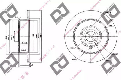 Тормозной диск DJ PARTS BD1026